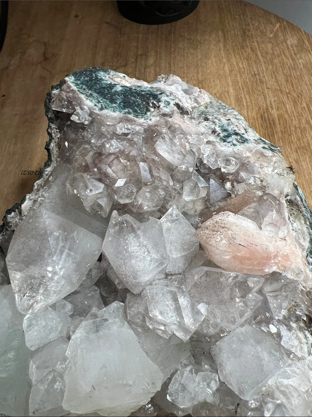 Statement Apophyllite Crystal multicolored w Stillbite inclusions & more 2578g - Picture 7 of 17